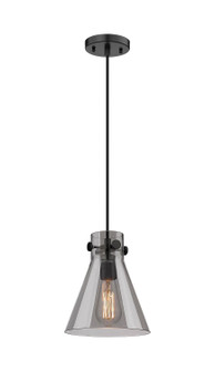 Downtown Urban One Light Pendant in Matte Black (405|410-1PS-BK-G411-8SM)