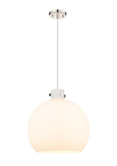 Newton One Light Pendant in Polished Nickel (405|410-1PL-PN-G410-18WH)