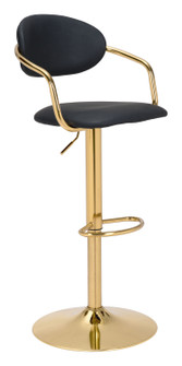 Gusto Bar Chair in Black, Gold (339|109037)