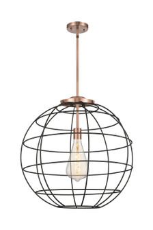 Essex One Light Pendant in Antique Copper (405|221-1S-AC-CE-22-BK)