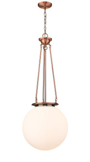 Essex One Light Pendant in Antique Copper (405|221-1P-AC-G201-16)