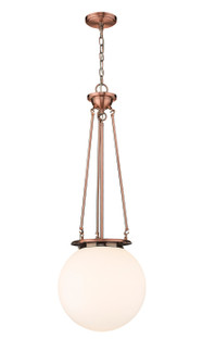 Essex One Light Pendant in Antique Copper (405|221-1P-AC-G201-14)