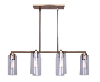 Jett Six Light Chandelier in Gold (387|ICH671B06GD)