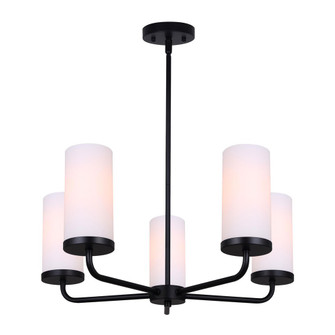 Malloy Five Light Chandelier in Matte Black (387|ICH2029B05BK)