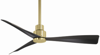 Simple 44'' Ceiling Fan in Soft Brass With Coal Blades (15|F786-SBR/CL)