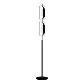 Hilo LED Floor Lamp in Black|Brushed Gold (347|FL28563-BK)