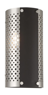 Noho by Robin Baron Two Light Wall Sconce in Brushed Nickel With Sand Coal Highlights (42|P5530-420)
