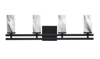 Belmont Four Light Bathroom Lighting in Matte Black (200|2714-MB-802)