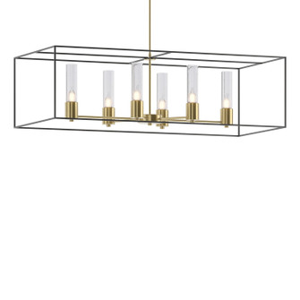 Portico Six Light Pendant in Modern Brass (39|138940-SKT-MULT-86-10-II0392)