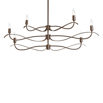 Willow Six Light Chandelier in Bronze (39|136350-SKT-MULT-05)