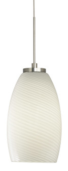 Java One Light Pendant in Satin Nickel (408|PD185OPSNX3M)