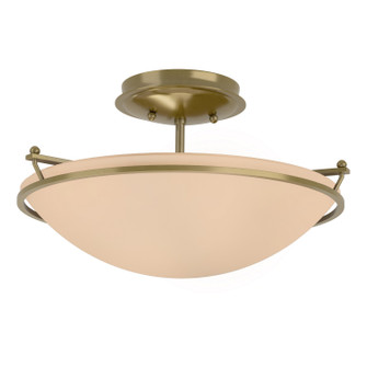 Simple Lines Two Light Semi-Flush Mount in White (39|124302-SKT-02-SS0047)