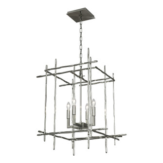 Tura Four Light Chandelier in Sterling (39|101316-SKT-85)