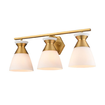 Sunnybrook Four Light Vanity in Brass With Half Opal Glass (214|DVP47443BR-OP)