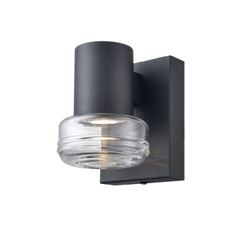 Rouge Valley One Light Wall Sconce in Black With Ripple Glass Glass (214|DVP47271BK-RPG)