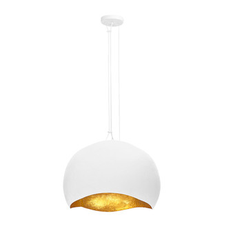 Baleia Three Light Pendant in White and Gold Foil (40|46439-024)