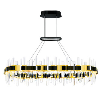 Aya LED Chandelier in Pearl Black & Titanium Gold (401|1592P43-612-RC)