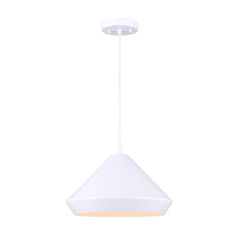 Byck One Light Pendant in Matte White (387|IPL1020A13WH)