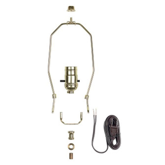 Make-A-Lamp Kit Make-A-Lamp Push-Through Socket Kit in Brass-Plated (88|7026900)