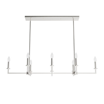 Bearden Eight Light Linear Chandelier in Brushed Nickel (47|19631)