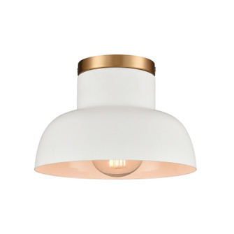 Lewellen One Light Semi Flush Mount in Matte White (45|EC89704/1)