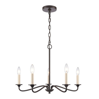 Quinn Five Light Chandelier in Old Bronze (45|EC89687/5)