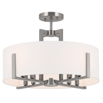 Malen Eight Light Semi Flush Mount in Classic Pewter (12|52592CLP)