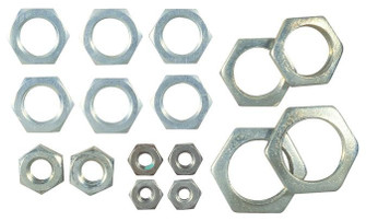 Hex Nuts 16 Assorted Hex Nuts in Metallic Silver (88|7015200)