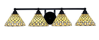 Paramount Four Light Bath Bar in Matte Black (200|3424-MB-9415)