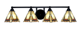 Paramount Four Light Bath Bar in Matte Black (200|3424-MB-9345)