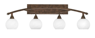 Bow Four Light Bath Bar in Bronze (200|174-BRZ-4101)