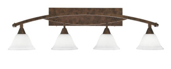 Bow Four Light Bath Bar in Bronze (200|174-BRZ-311)