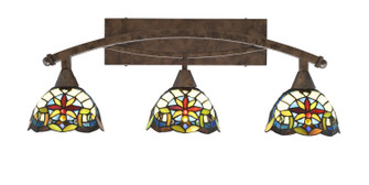 Bow Three Light Bath Bar in Bronze (200|173-BRZ-9365)