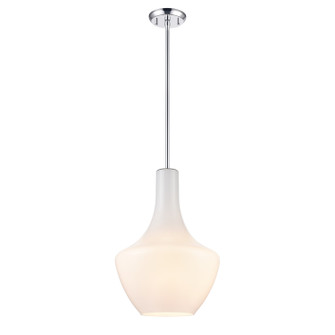 St Julian One Light Pendant in Chrome With True Opal Glass (214|DVP25810CH-TO)