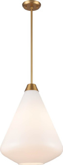 St. Julian One Light Pendant in Brass With True Opal Glass (214|DVP25805BR-TO)