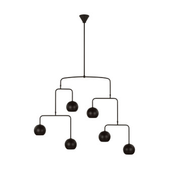 Chaumont Six Light Chandelier in Aged Iron (454|LXC1026AI)