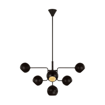 Chaumont Eight Light Chandelier in Aged Iron (454|LXC1018AI)