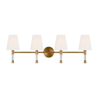 Hanover Four Light Bath Vanity in Burnished Brass (454|CV1054BBS)