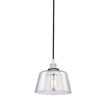 Audiophile One Light Pendant in Old Silver Polished Aluminum (67|F6152-OS/PA)