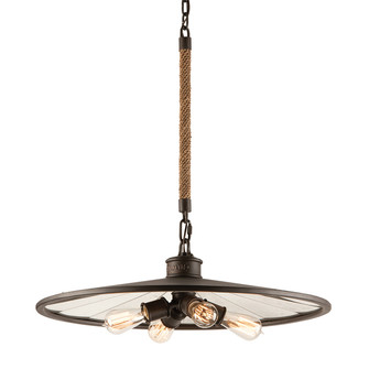Brooklyn Four Light Chandelier in Heritage Bronze (67|F3146-HBZ)