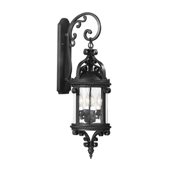 Pamplona Four Light Wall Lantern in Soft Off Black (67|B9122-SFB)