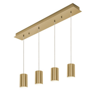 Tyke Four Light Pendant in Satin Brass (162|TYKP04MBSBLNR4)