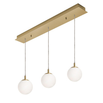 Loretto Three Light Pendant in Satin Brass (162|LRTP07MBSBLNR3)