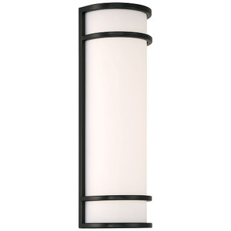 Cove Dual Voltage LED Outdoor Wall Mount in Black (18|20106LEDMG-BL/ACR)