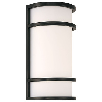 Cove Dual Voltage LED Outdoor Wall Mount in Black (18|20105LEDMG-BL/ACR)