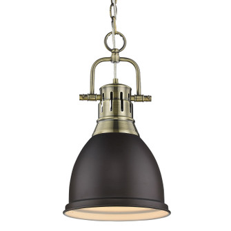 Duncan One Light Pendant in Aged Brass (62|3602-S AB-RBZ)