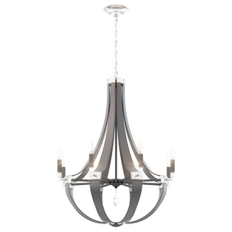 Crystal Empire Eight Light Chandelier in White (53|CY1008N-LW1R)