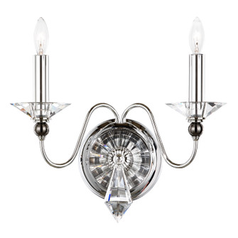 Jasmine Two Light Wall Sconce in Polished Silver (53|9672-40CL)