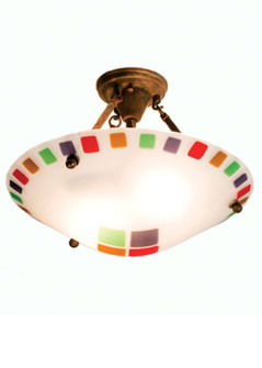 Metro Fusion Two Light Semi-Flushmount in Vintage Copper (57|99315)