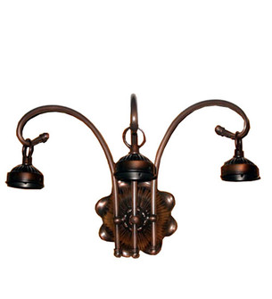 Victorian Three Light Wall Sconce Hardware in Mahogany Bronze (57|98634)